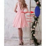 Now and Forever Women's V-Neck Bridesmaid Dress Short A-Line Formal Evening Gown