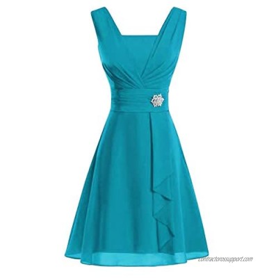Women's Vintage Sleeveless Cocktail Dress 50s 60s Evening Party High Waist A Line Tulle Mini Dresses