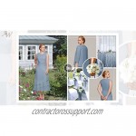 AW BRIDAL Mother of The Bride Dresses with Jacket Plus Size Wedding Guest Dresses for Women Formal Dresses with Sleeves