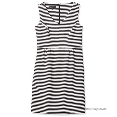 Jones New York Women's Striped Knit Sleeveless Dress