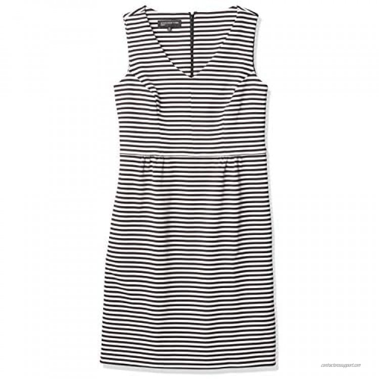 Jones New York Women's Striped Knit Sleeveless Dress