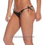 Body Glove Women's Smoothies Brasilia Solid Tie Side Cheeky Bikini