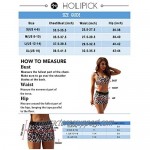 Holipick Athletic 3 Piece Tankini Swimsuits for Women Modest Tankini Top Swim Tank Top with Bra and Boy Shorts