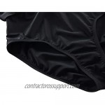 Mycoco Women's Swim Skirt High Waisted UV 50+ Modest Swimsuit with Built-in Brief Tankini Bottom