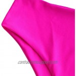 ZAFUL Women's Neon One Shoulder Cutout High Cut High Waisted Tankini Swimsuit