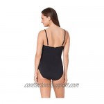 Anne Cole Women's Shirred Maillot Solid One-Piece Swimsuit