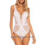 Becca by Rebecca Virtue Women's Show & Tell Plunge One Piece Swimsuit