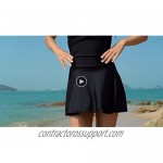 Holipick High Neck One Piece Swimdress Swimsuit Modest Skirt Bathing Suits for Women Tummy Control Long Swim Dress