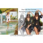 Ekouaer Cover Up Women Bathing Suit Coverups Pool Beachdress Short Swim Cover Ups Sheer Bikini Coverup Swim Cardigan
