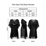 Soul Young Cover Ups for Swimwear Women V Neck Beach Chiffon Swimsuit Coverup Oversized