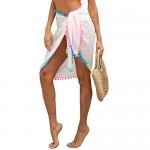 Women Short Sarongs Beach Wrap Sheer Bikini Wraps Skirt Cover Ups for Swimwear