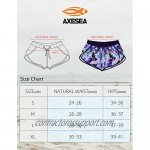 AXESEA Women Board Shorts Drawstring Swim Shorts Quick Dry Swimwear Bottom Boardshorts Gym Sport Stretchy Swim Trunks