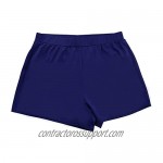 Rocorose Women's Swim Shorts Boyleg Solid Color A-line Swimwear Beach Shorts