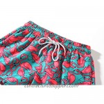 SSLR Womens Board Shorts Flamingos Shorts Swimwear Bathing Suits for Women
