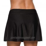 yilisha Womens Mesh Bathing Suit Skirts Bottoms High Waisted Black Tankini Skorts Swim Bikini Bottoms Skirt