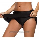 yilisha Womens Mesh Bathing Suit Skirts Bottoms High Waisted Black Tankini Skorts Swim Bikini Bottoms Skirt