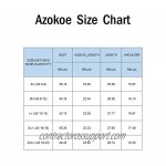 Azokoe Women Chiffon Blouse Casual V Neck Lantern Long Sleeve Shirts Tops