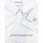 Cantonwalker Women's Long Sleeve Shirt Loose Casual Professional Button Blouse for Women 5005
