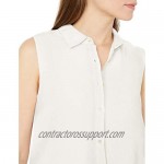 Essentials Women's Sleeveless Linen Shirt