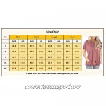 onlypuff Pocket Shirts for Women Casual Loose Fit Tunic Top Baggy Batwing Sleeve Comfy Tee Shirt