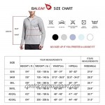 BALEAF Men's UPF 50+ Full Zip Light Jacket Hooded Cooling Shirt with Pocket Quick Dry Hiking Fishing Outdoor Performance