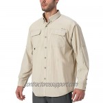 Naviskin Men's UPF 50+ Sun Protection Hiking Fishing Shirt Lightweight Quick Dry SPF Outdoor Long Sleeve Shirt