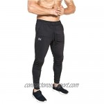 BROKIG Mens Lightweight Gym Jogger Pants Men's Workout Sweatpants with Zip Pocket