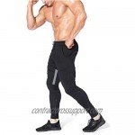 BROKIG Mens Thigh Mesh Gym Jogger Pants Men's Casual Slim Fit Workout Bodybuilding Sweatpants with Zipper Pocket