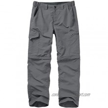 Hiking Pants for Men boy Scout Convertible Cargo Zip Off Lightweight Quick Dry Breathable Fishing Safari Shorts