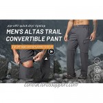 MIER Men's Quick Dry Convertible Hiking Pants Lightweight Zip Off Outdoor Pants with 7 Pockets Stretchy and Water-Resistant
