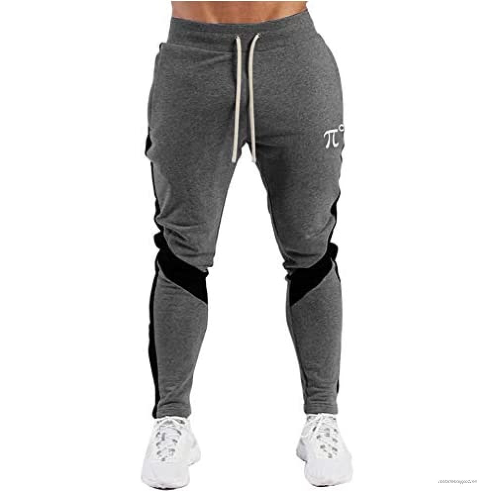 PIDOGYM Mens Track Pants,Slim Fit Athletic Sweatpants Joggers with Zipper Pockets