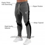 PIDOGYM Men's Track Pants Slim Fit Athletic Sweatpants Joggers with Zipper Pockets