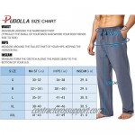 Pudolla Men's Cotton Yoga Sweatpants Athletic Lounge Pants Open Bottom Casual Jersey Pants for Men with Pockets