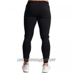 Wangdo Men's Joggers Sweatpants Gym Training Workout Pants Slim Fit with Zipper Pockets