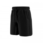 Comfort 360° - Men’s Soft Casual Summer Sweat Shorts 9” Lightweight Gym Shorts for Men with Zipper Pockets