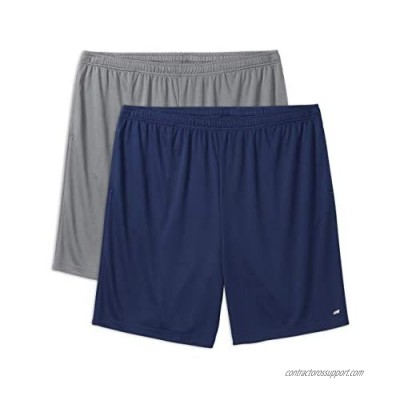  Essentials Men's Big & Tall 2-Pack Performance Shorts fit by DXL