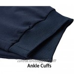 FASKUNOIE Men's Cotton Casual Shorts 3/4 Jogger Capri Pants Breathable Below Knee Short Pants with Three Pockets