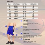 High Energy Long Basketball Shorts for Men 4 Pack Sports Fitness and Exercise Athletic Performance