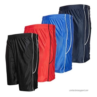 High Energy Long Basketball Shorts for Men  4 Pack  Sports  Fitness  and Exercise  Athletic Performance