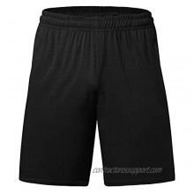 Idtswch Big & Tall Men's Basketball Shorts Active Athletic Lightweight Dry-Fit Training Workout Shorts Zipper Pockets（XL-6X）