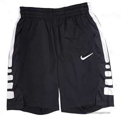 Nike Dry Men's Dri-Fit Elite Basketball Shorts Black White AT3393 010