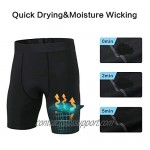 Niksa 3 Pack Compression Shorts Men Quick Dry Black Performance Athletic Shorts