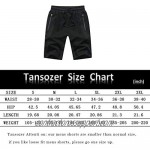 Tansozer Mens Athletic Shorts with Zip Pockets