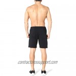 ZENWILL Mens Gym Running Shorts Workout Athletic Bodybuilding Fitness Shorts with Zip Pockets