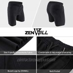 ZENWILL Mens Gym Running Shorts Workout Athletic Bodybuilding Fitness Shorts with Zip Pockets