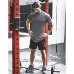 COOFANDY Men 2 Pack Muscle Workout T Shirt Gym Bodybuilding Short Sleeve Tee Top