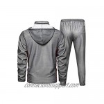 FTCayanz Men's Tracksuit Set Athletic Full-Zip Sweatsuits Casual Sport Jogging Suits Activewear