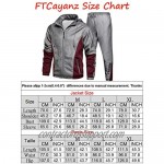 FTCayanz Men's Tracksuit Set Athletic Full-Zip Sweatsuits Casual Sport Jogging Suits Activewear