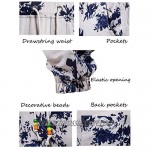 Lavnis Men's 2 Piece Tracksuit Floral Shirt and Pants Suits Button Down Hawaiian Outfitts