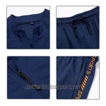 MANTORS Men's 2 Piece Tracksuit Set Full Zip Athletic Sweatsuit Outfit Jogger Sport Short Sets